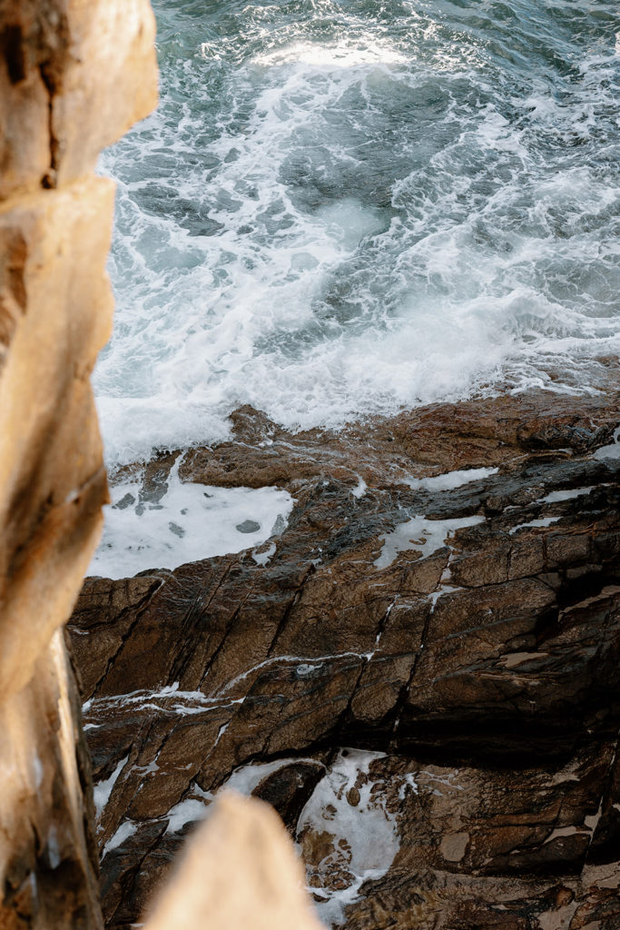 Waves Crashing at Otter Cliffs in Acadia National park