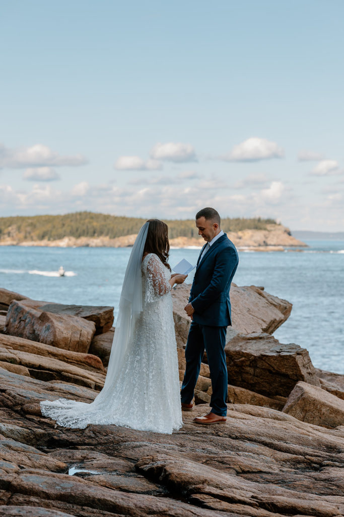 Private Vows at Otter Cliffs in Acadia National Park