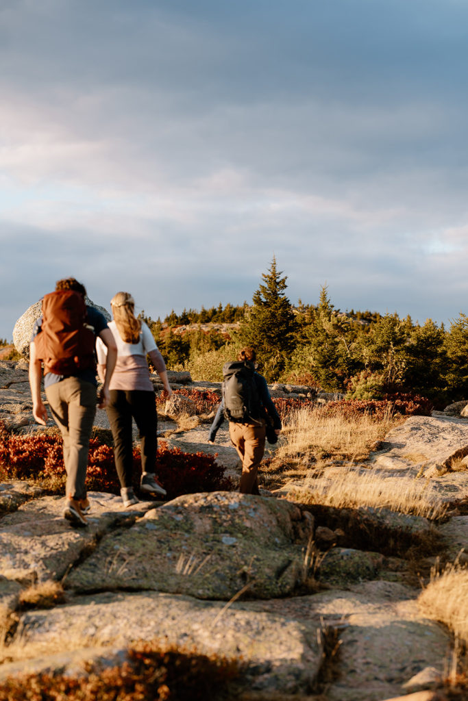 hiking in national park