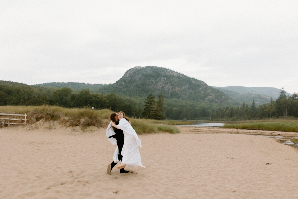 Sand Beach Elopement in Acadia National Park