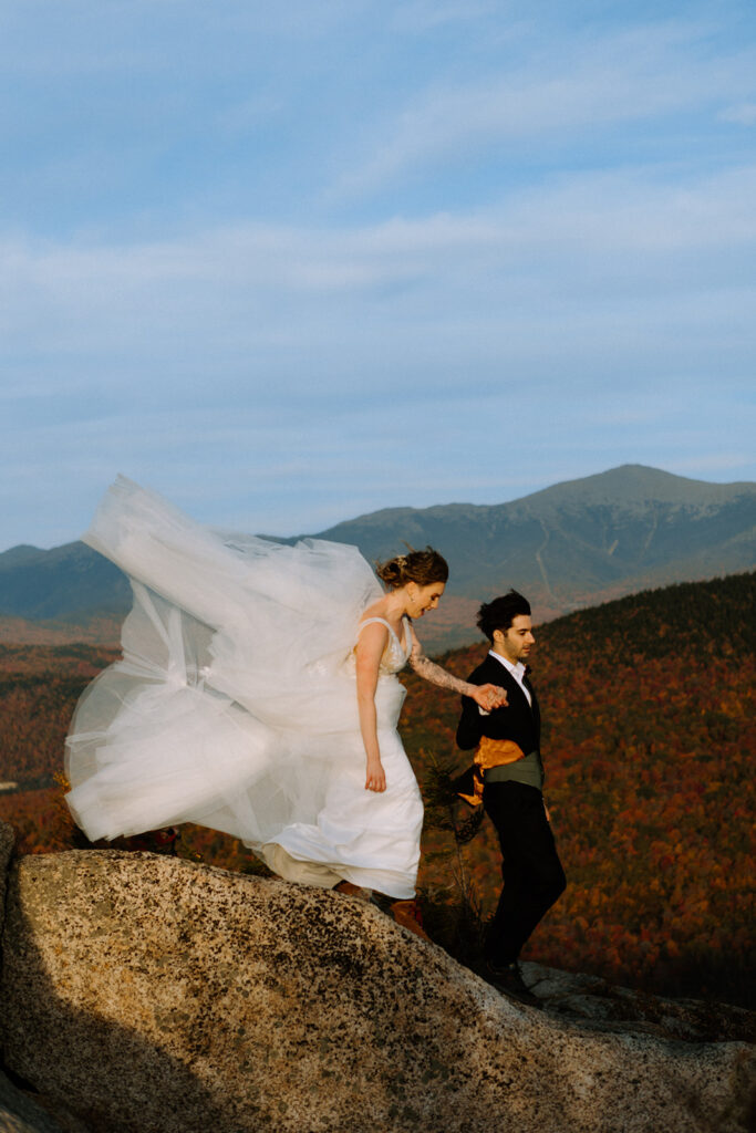 an elopement in the white mountains 