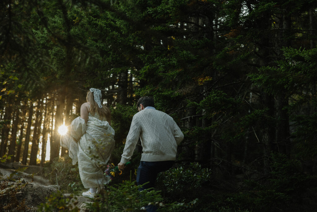 September Elopement in Acadia National Park